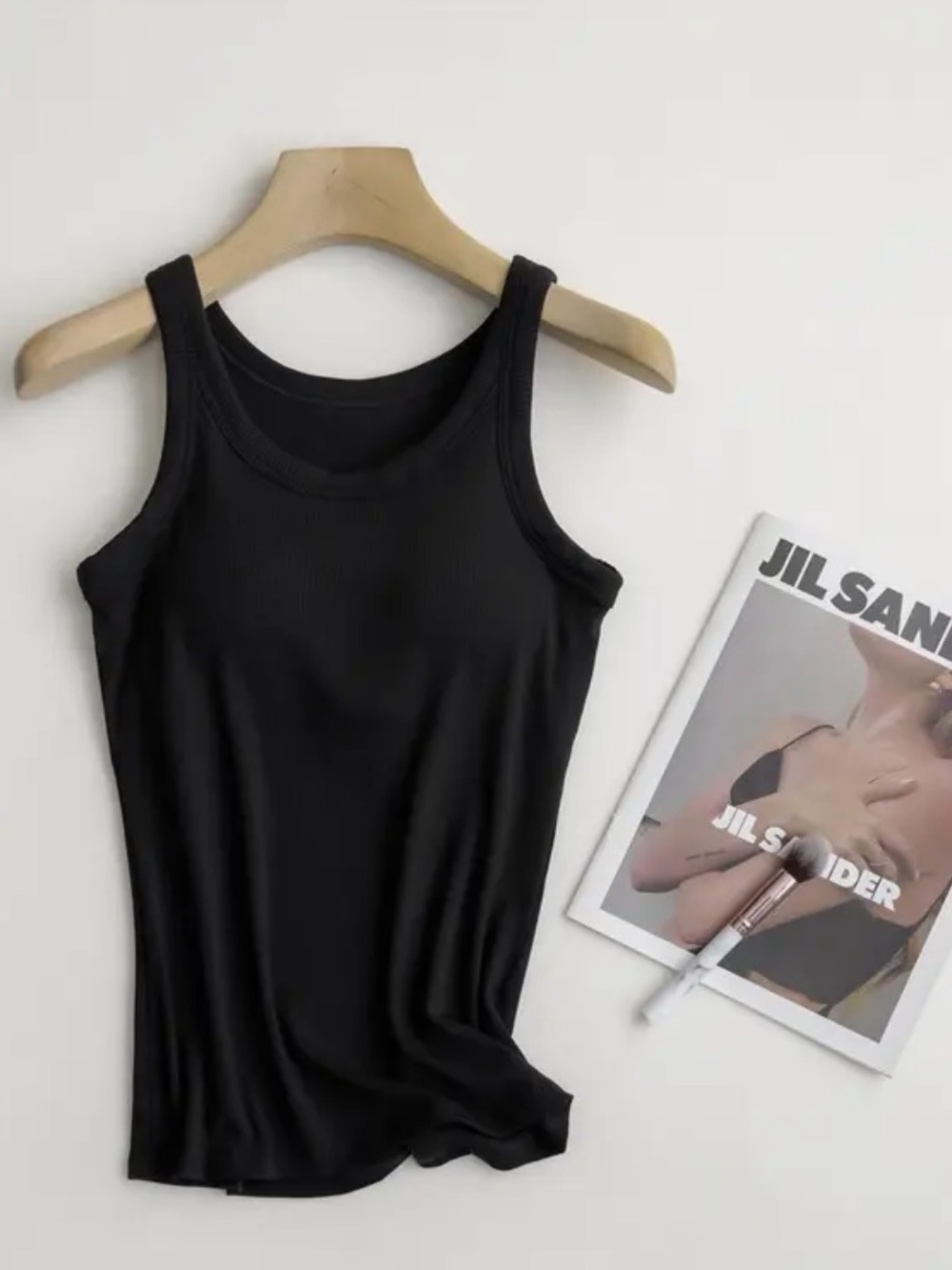 Women's Black Ribbed Tank Top — Sleek Everyday Layering